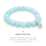 K&auml;ev&otilde;ru jadeiit ja lill (pale turquoise ja silver)