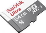 Micro SDXC m&auml;lukaart Sandisk 64GB UHS-I/SDSQUNR-064G-GN3MA
