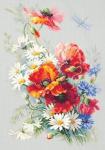 Tikkimiskomplekt Magic Needle "Poppies and Daisies" 100-061