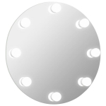 LED pirnidega seinapeegel, Sidabro