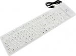 Silikoonklaviatuur AK136A, valge