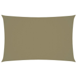 vidaXL oxford-kangast p&auml;ikesepuri, ristk&uuml;lik, 2 x 5 m, beež