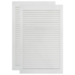 vidaXL lamelluks 2 tk, m&auml;nnipuit, valge 99,3 x 59,4 cm