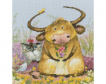 Ristpistes tikkimiskomplekt "Hea seltskond" 25.5 cm x 24.5 cm, RTO