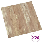 vidaXL iseliimuvad p&otilde;randaplaadid 20 tk, PVC, 1,86 m&sup2;, pruun