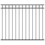 vidaXL aiapaneel, teras, 1,7x1,5 m, must