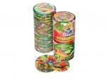 Konservipurgi kaaned, v&auml;rvilised, 82 mm, 50 tk