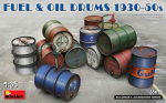 Liimitav mudel MiniArt 35613 Fuel & Oil Drums 1930-50s 1/35