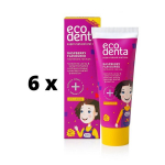 Hambapasta ECODENTA KAKĖS MAKĖS, vaarikamaitseline, 75ml x 6 tk. pakett