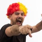 Afro parukas Hispaania lipuga