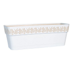 Self-watering planter Gaia Valge Plastmass (19 x 17 x 49,5 cm)