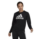 Naiste treeningpluus W BL LS, must/valge