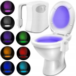 WC-potti valgustav LED-lamp on 16 erinevas v&auml;rvitoonis