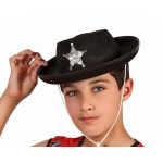 Sheriff Hat Child - Black - From 3 Years