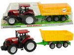 Traktor poistele Lean Toys, punane, 50 cm