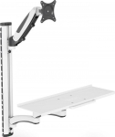 Teleri kinnitus Digitus DA-90451 seinakinnitus, 32", 8kg, 360&deg; p&ouml;&ouml;re, 180&deg; p&ouml;&ouml;ramine, VESA 75x75/100x100, valge/must
