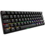 Sharkoon SKILLER SGK50 S4 Gen2 PBT, m&auml;nguklaviatuur, 60%, saksa paigutus, Gateron G Pro 3.0 Yellow, PBT klahvid, RGB valgustus