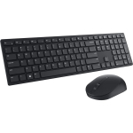 Dell klaviatuuri ja hiire komplekt KM5221WBKB-GER, raadio, saksa QWERTZ, must, optiline hiir, 4000 dpi, USB vastuv&otilde;tja, AA aku