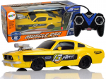Kaugjuhitav sportlik Muscle Car auto 1:20, kollane