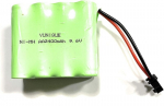 1 tk 9.6V 2400mAh Ni-MH AA laetav akupakett koos sm-2P 2Pin pistikuga RC Truck autodele