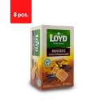 Maitsestatud punane tee LOYD, mee ja vanilje maitsega, 20 x 2g x 8 pakki.