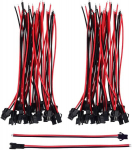 Kaablipaarid JST 2PIN 22AWG Kogupikkus mm135 (20 isane + 20 emane)