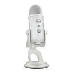 Mikrofon spēlētājam - Vadu - Logitech G - Zils Yeti - USB - Balts
