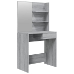 vidaXL peegliga tualettlaud, hall Sonoma tamm, 74,5 x 40 x 141 cm