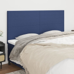 vidaXL voodipeatsid 4 tk, sinine, 90x5x78/88 cm, kangas