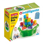Lillekujuline &auml;mber figuuridega Quercetti Daisy Box, 28 detaili