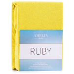 Kummiga voodipesu 200&ndash;220&times;200+30 cm kollane AH RUBY