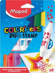 Viltpliiatsid ColorPeps Duo Stamp 8vnt.