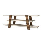 TV-laud Flower, beež/pruun