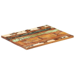vidaXL ristk&uuml;likukujuline lauaplaat 60x80 cm 25&ndash;27 mm taastatud puit
