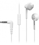 Panasonic K&otilde;rvasisesed Kujutooted RP-TCM115E-W, HP 14,3 mm, Neod&uuml;&uuml;mmagnet, Mikrofon, K&otilde;ne Vajutusnupp, Ergo Fit Disain, Valge
