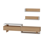 Sektsioon Kalune Design Ayaz, valge / pruun
