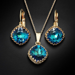 Komplekt "Vintage IV (Bermuda Blue)" koos Swarovski &trade; kristallidega DS00S374
