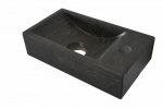 V&auml;ike kivist kraanikauss B-STONE XS 36x18cm, K&Auml;SIT&Ouml;&Ouml;, segisti paremal, V&auml;ike kivist kraanikauss B-STONE XS 36x18cm, K&Auml;SIT&Ouml;&Ouml;, segisti paremal