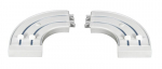 Laekarniis PVC viimistlusnurk, 2 r&ouml;&ouml;bast, valge