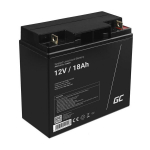 AGM aku - Green Cell - 12V 18Ah - Elektrol&uuml;&uuml;tide lekkimise ennetamine - Hooldusvaba - Mitmekesised rakendused