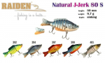 Vobler Akara Raiden Natural J-Jeek 80 S, 9,7 g