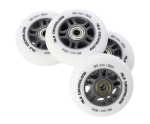 Rulluisurattad Nils Extreme 80mm/82A koos laagritega, valge