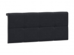 Pehme voodipeats BRW 90, must, 200x90