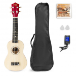 MAX UKEY Ukulele komplekt sopran 21" naturaalne puit