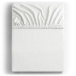 Kummiga voodilina DecoKing jersey Amber White, 90x200 cm