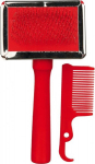 Loomakamm : Trixie Soft Brush 6*13cm, erinevad v&auml;rvid