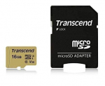 Transcend TS16GUSD500S MicroSD 16GB (+SD adapter)