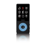 Mp3 m&auml;ngija Lenco Xemio-860BU 8GB must/sinine