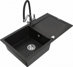 Graniidist k&ouml;&ouml;givalamu Mexen Leo koos segisti ja sifooniga, Must+Must/Kroom