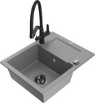 Graniitk&ouml;&ouml;givalamu Mexen Enzo koos segisti ja sifooniga, Grey+Black